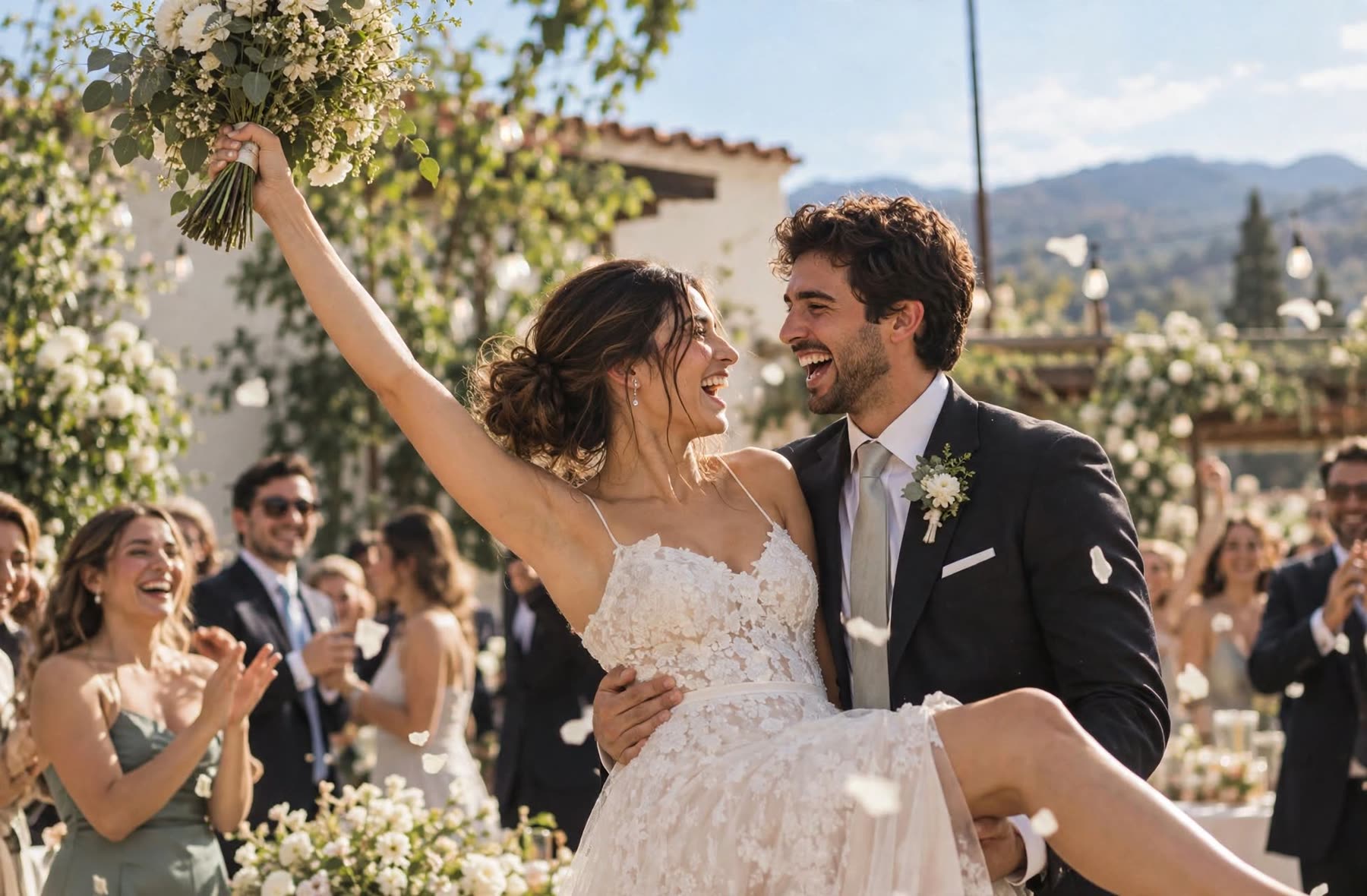 Celebración con los invitados